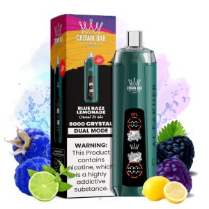 Al Fakher Crown Bar 8000 Blue Razz Lemonade