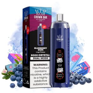 Al Fakher Crown Bar 8000 Puffs Blueberry Gum