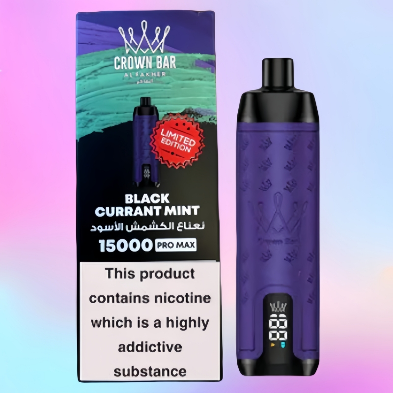 Al Fakher Crown Bar 15000 Puffs Blackcurrant Mint