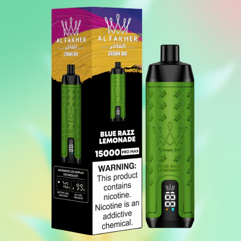 Al Fakher Crown Bar 15000 Puffs Blue Razz Lemonade