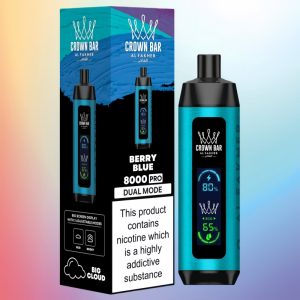 Al Fakher Crown Bar 8000 Puffs Vape Berry Blue