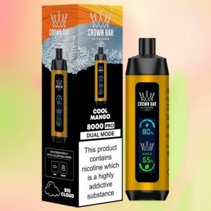 Crown Bar 8000 Puffs Cool Mango Goût