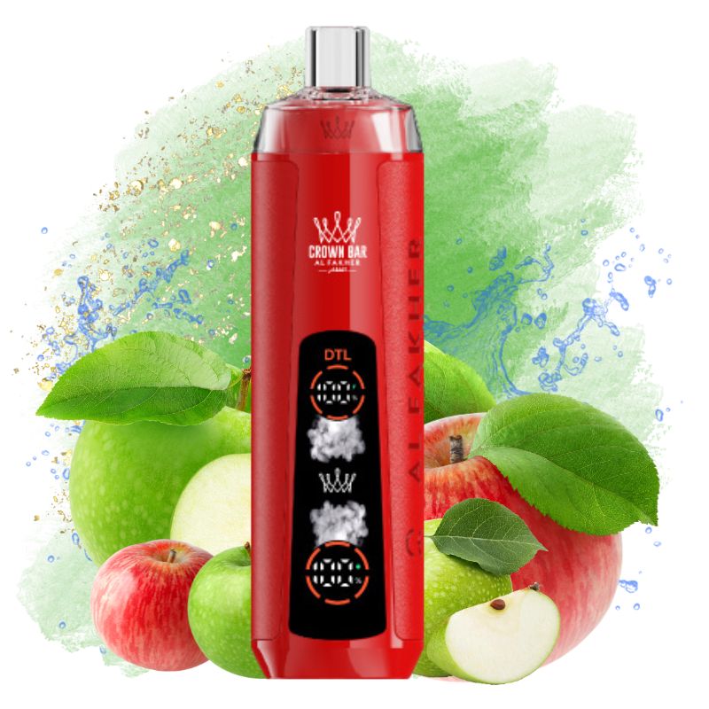 Al Fakher Crown Bar 8000 Puffs Two Apple Goût
