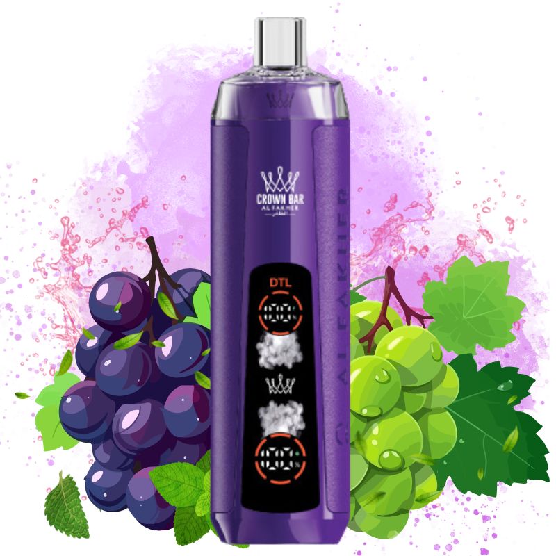 Al Fakher Crown Bar 8k Grape Mint Goût