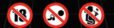 prohibited smoking icons