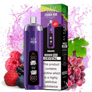 Al Fakher Crown Bar 8000 Grape Berry Goût